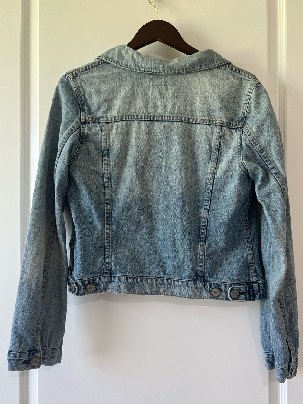 Billy Blues Classic Light Wash Denim Trucker Jacket 100% Cotton Womens Large - Picture 3 of 10
